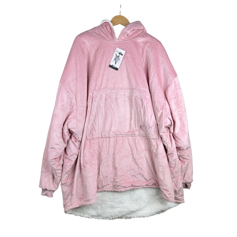 The Comfy Original Wearable Hoodie Blanket Women One Size Pink Oversized Pocket